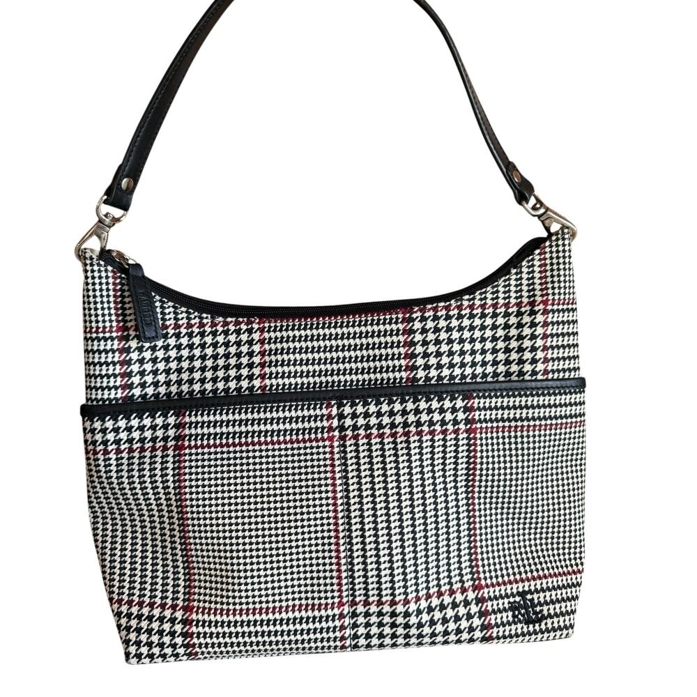 Ralph Lauren LRL Houndstooth Print Shoulder Bag